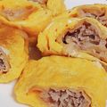 ｅｋ４'s cooksnap of when they made お弁当に♬残った餃子で卵焼き.
