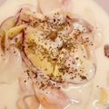 Blue's cooksnap of when they made チキンとキノコの軽い煮込み.