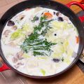 nobomari's cooksnap of when they made 牛乳で作るあったかい,あすかなべ-飛鳥鍋.