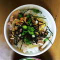 おいも39's cooksnap of when they made きのこの卵とじ丼.