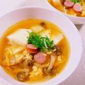 みぽぽ37's cooksnap of when they made 簡単で美味☆キムチ卵しめじ豆腐のスープ.