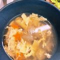 ☆あさ's cooksnap of when they made オクラと人参で星いっぱい卵スープ✨.