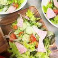 ☆あさ's cooksnap of when they made ハムと生野菜のサラダ.