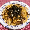 健ちゃこ's cooksnap of when they made なすとしめじの和風スパゲティ.