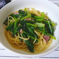 Ｕ・ェ・Ｕ's cooksnap of when they made ☆小松菜とﾍﾞｰｺﾝのﾊﾟｽﾀ☆.