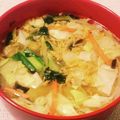 私市ビッキーズ津門巳's cooksnap of when they made «“たまごとじスープ+具色々”».