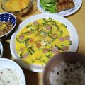 よちりん's cooksnap of when they made ゴーヤとウインナーのぺらぺら焼　醤油マヨ.