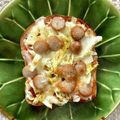 okuma（3_9）'s cooksnap of when they made キャベツのカレーピザトースト.