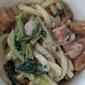 ひぃちゃんひー's cooksnap of when they made 冷凍うどんで★激ウマ醤油クリームうどん.