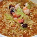 IYUchan's cooksnap of when they made 【痩せるラーメン】シーフード辛ラーメン.