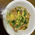 べあーるぶい's cooksnap of when they made 豚バラ肉とチンゲン菜と卵の焼肉のタレ炒め.