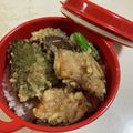 papikun's cooksnap of when they made ゴーヤ、なす、かぼちゃ、ピーマンの天ぷら.