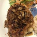 ミルクボール's cooksnap of when they made びくドン☆ポテサラパケット風ハンバーグ.