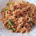 yukoko☆'s cooksnap of when they made 鶏ひき肉でケチャップパスタ☆.