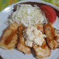 mmameco's cooksnap of when they made ピカタ風チキン南蛮.