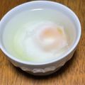 QPはにー's cooksnap of when they made 酢1滴とレンジだけで簡単！とろとろ温泉卵.