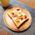もふもふクロさん's cooksnap of when they made さつまいも甘煮＆クリチの秋トースト.