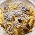 ♪ゆかたん♡'s cooksnap of when they made レンジで簡単！しらすの和風クリームパスタ.