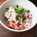 ふか谷's cooksnap of when they made カニカマ昆布茶の混ぜご飯♫おにぎりでも.