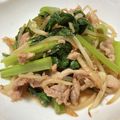 クックM6DK2O☆'s cooksnap of when they made ｽﾋﾟｰﾃﾞｨ♥豚と小松菜の酢醤油炒め♪.