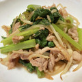 クックM6DK2O☆'s cooksnap of when they made ｽﾋﾟｰﾃﾞｨ♥豚と小松菜の酢醤油炒め♪.