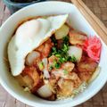 在宅勤務のおじさん's cooksnap of when they made 簡単ランチ！豚バラスライスで豚角煮丼！.