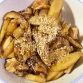 BE☆maちゃん's cooksnap of when they made 鶏モモとゴボウの甘辛煮.