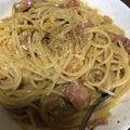 ちさちゅ★'s cooksnap of when they made ワンパン！全卵！牛乳！簡単カルボナーラ.