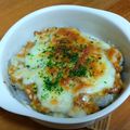 ちーまぐ's cooksnap of when they made ♪里芋のねぎ味噌グラタン～♪.