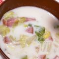 クックFX7J22☆'s cooksnap of when they made mレンジで白菜とベーコンの中華クリーム煮.