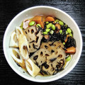 ルチアーノ★★★'s cooksnap of when they made ひじきと蓮根の煮物.