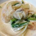ばたみそーぱん☆'s cooksnap of when they made チンゲン菜と鶏胸肉のクリーム煮.
