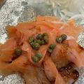 saki1010's cooksnap of when they made スモークサーモンの☆和風カルパッチョ☆.