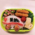 まゆしょん's cooksnap of when they made 男の子　キャラ弁★救急車.