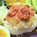 ゆけり３兄弟's cooksnap of when they made 居酒屋風✿炙り明太バターの焼きおにぎり.