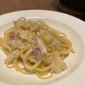 ナポック's cooksnap of when they made ベーコンと玉葱とじゃが芋のクリームパスタ.