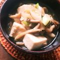 ふか谷's cooksnap of when they made レンジで簡単♪　キノコあんかけ豆腐.