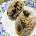 rie-rie's cooksnap of when they made 栗と枝豆の炊き込みご飯.
