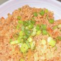 ぴえんの母's cooksnap of when they made キムチと牛肉の炊き込みご飯.