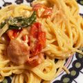 waikoable's cooksnap of when they made フェタチーズとトマトのパスタ.