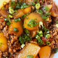 大阪のちゃーちゃん's cooksnap of when they made 豚挽肉で作る肉じゃが（ほんだし風味）.