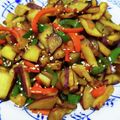 みぽぴぽ's cooksnap of when they made サツマイモピーマン甘辛炒め(簡単).