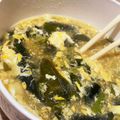 やれば出来る子！'s cooksnap of when they made 舞茸とレタスと長ネギのかき玉鶏ガラスープ.