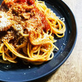 カズ形33's cooksnap of when they made 【サバ缶】鯖ときのこのトマトソースパスタ.