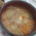 loveeru's cooksnap of when they made 東北のご馳走☆芋の子汁（里芋の味噌汁）.