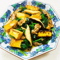 あっこ姉's cooksnap of when they made ほうれん草、厚揚げきのこの甘辛生姜炒め煮.