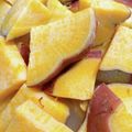 なつんこ★'s cooksnap of when they made レモンできれい色✿サツマイモのほんのり煮.