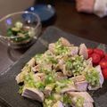 加古川さん's cooksnap of when they made 黄金比☆ごま油たれで蒸し鶏のねぎ塩レモン.