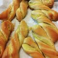 ばたみそーぱん☆'s cooksnap of when they made さつまいものねじねじパン♪.