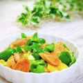 Satoco❋'s cooksnap of when they made 魚肉ソーセージの中華風オムレツ.